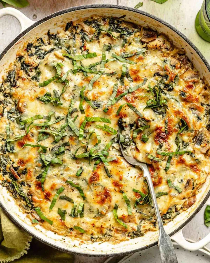 Creamy Ricotta Chicken and Orzo Skillet Recipe