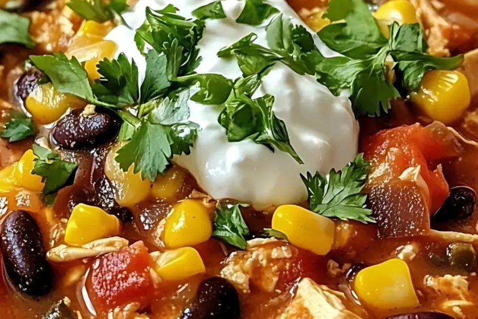 Crock pot Cream Cheese Chicken Chili Recipe