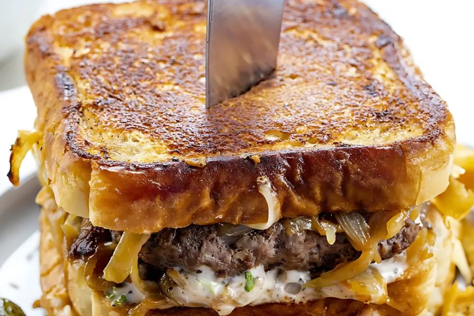 Double Decker French Onion Patty Melt Recipe