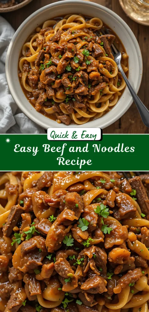 Easy Beef and Noodles Recipe