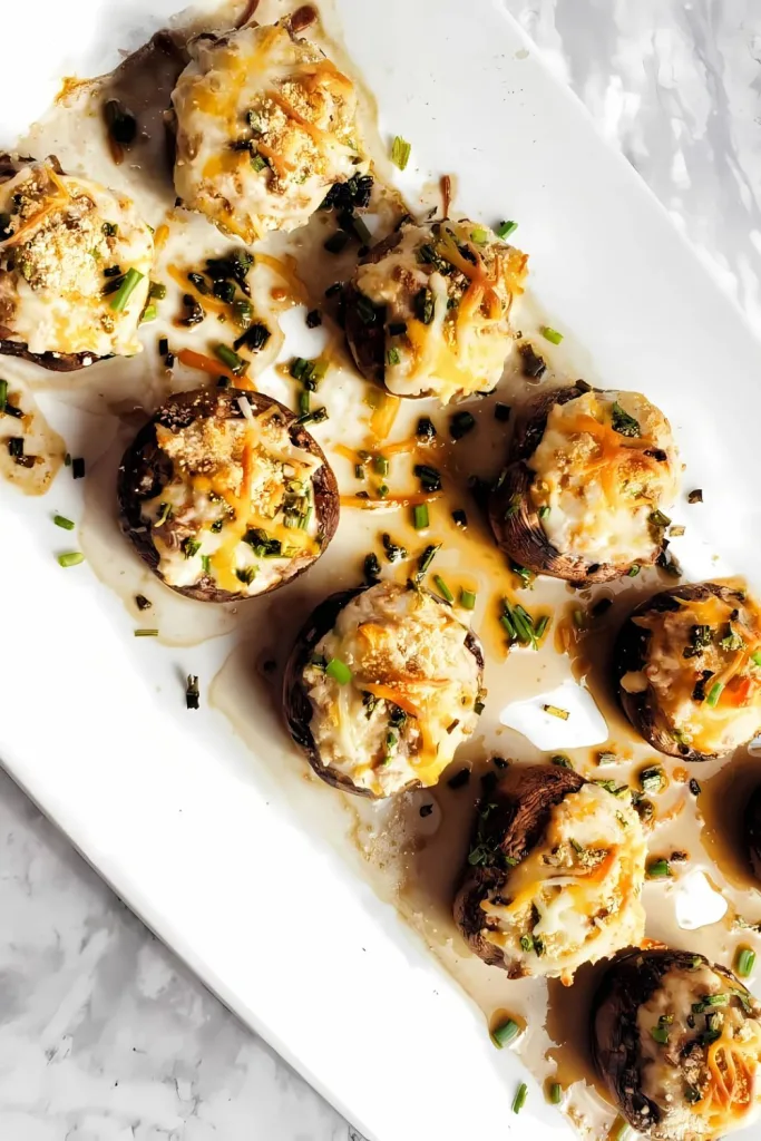 Easy Cream Cheese Stuffed Mushrooms Recipe