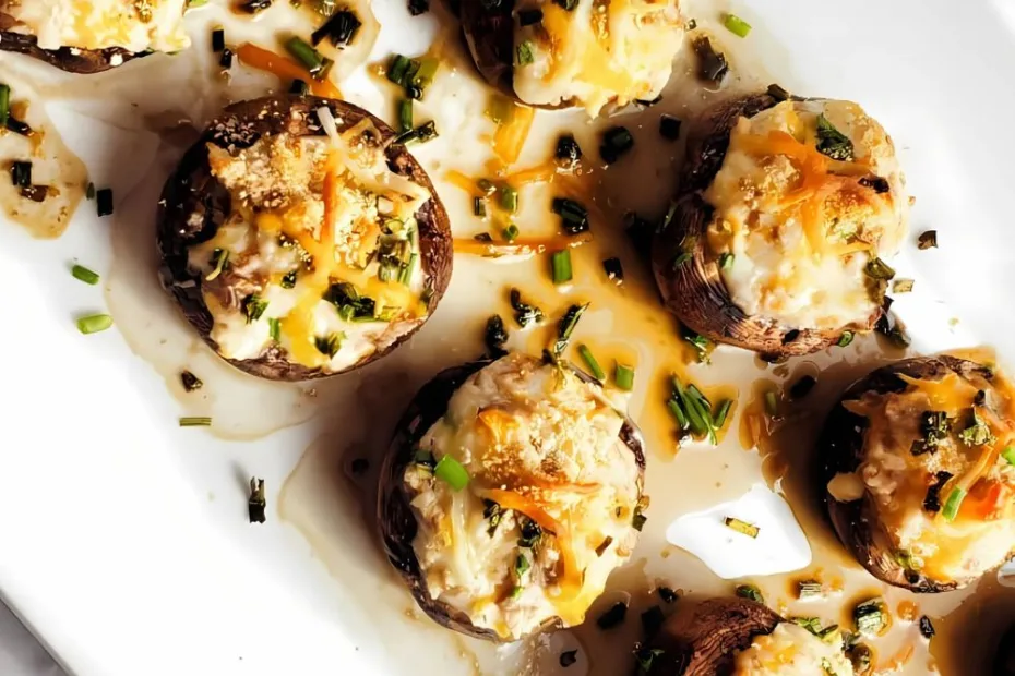Easy Cream Cheese Stuffed Mushrooms Recipe