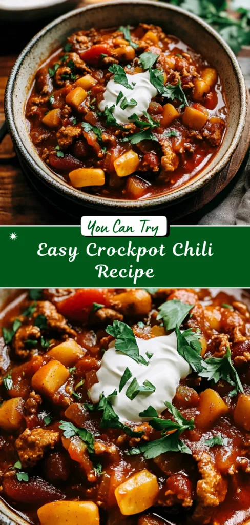Easy Crockpot Chili Recipe