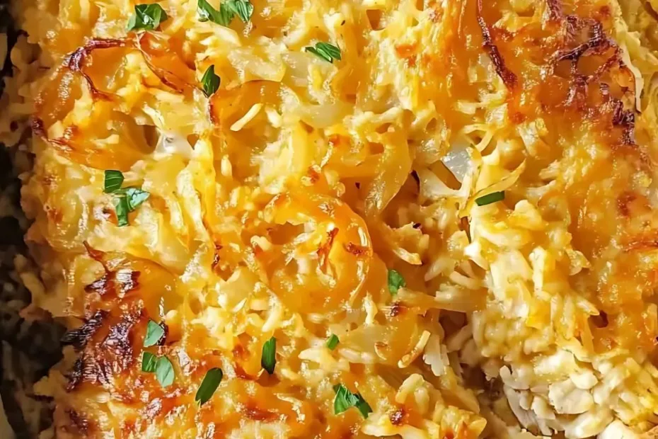French Onion Chicken and Rice Bake Recipe