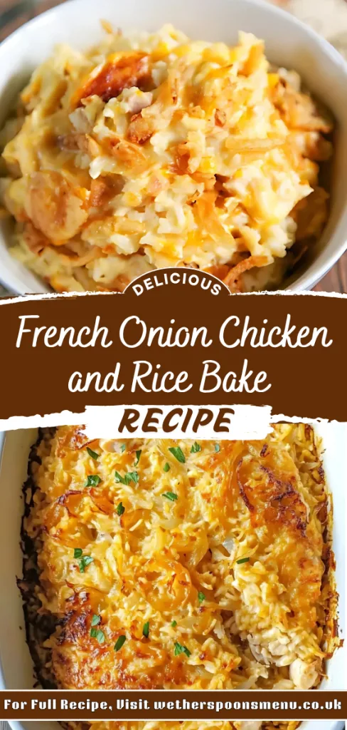 French Onion Chicken and Rice Bake Recipe