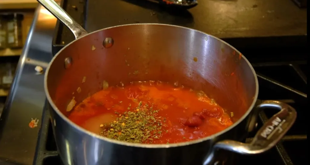 Heat the Sauce and Add the Meatballs