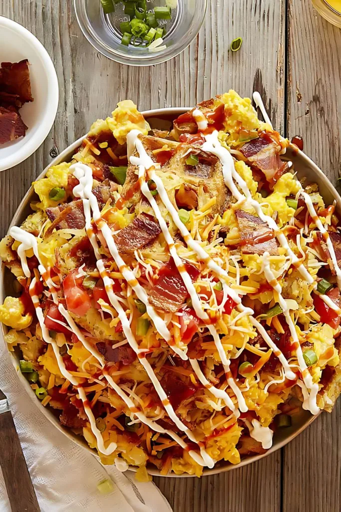 Loaded Hash Brown Breakfast Nachos Recipe