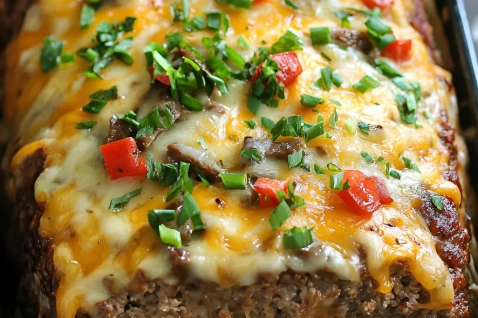 Philly Cheesesteak Meatloaf Recipe
