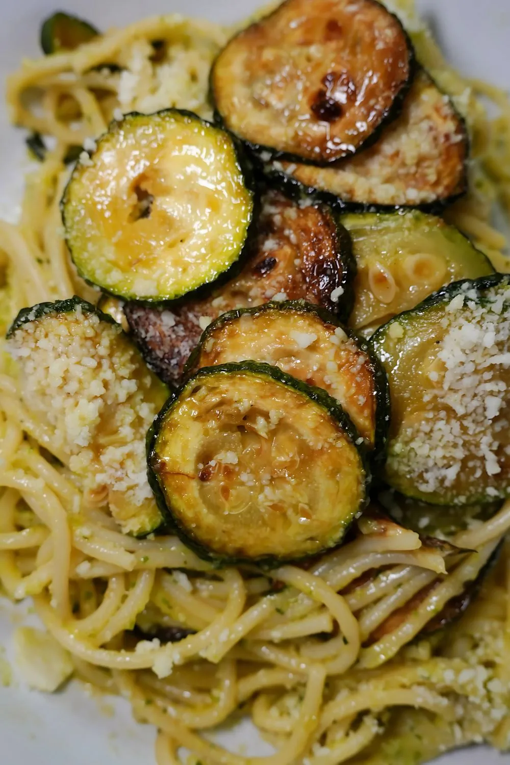 Spaghetti with Crispy Zucchini Recipe