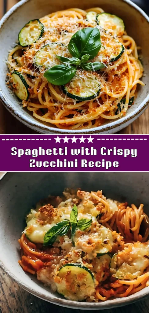 Spaghetti with Crispy Zucchini Recipe