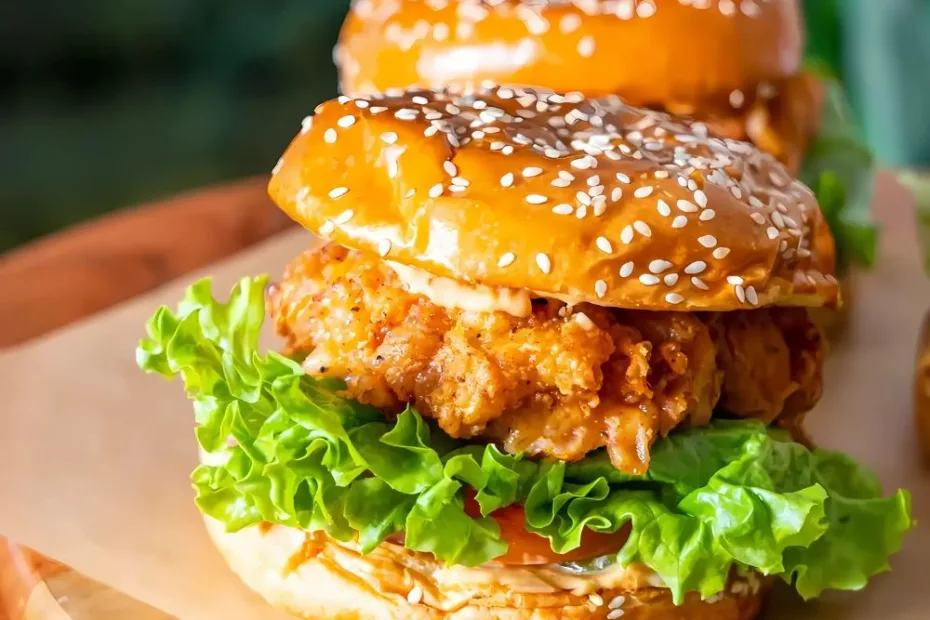 Spicy Chicken Sandwich with Homemade Sauce Recipe