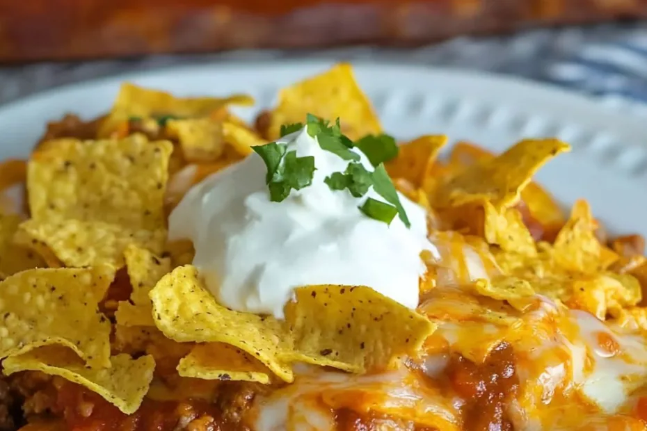 Tortilla Chip Enchiladas Recipe