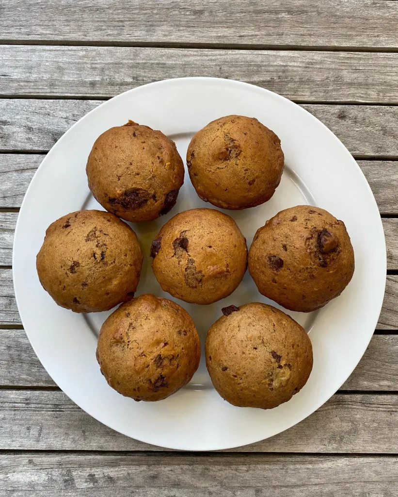banana bread muffins recipe