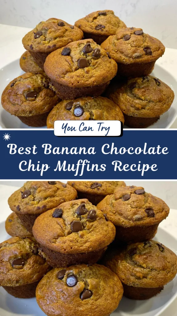 best banana chocolate chip muffins recipe