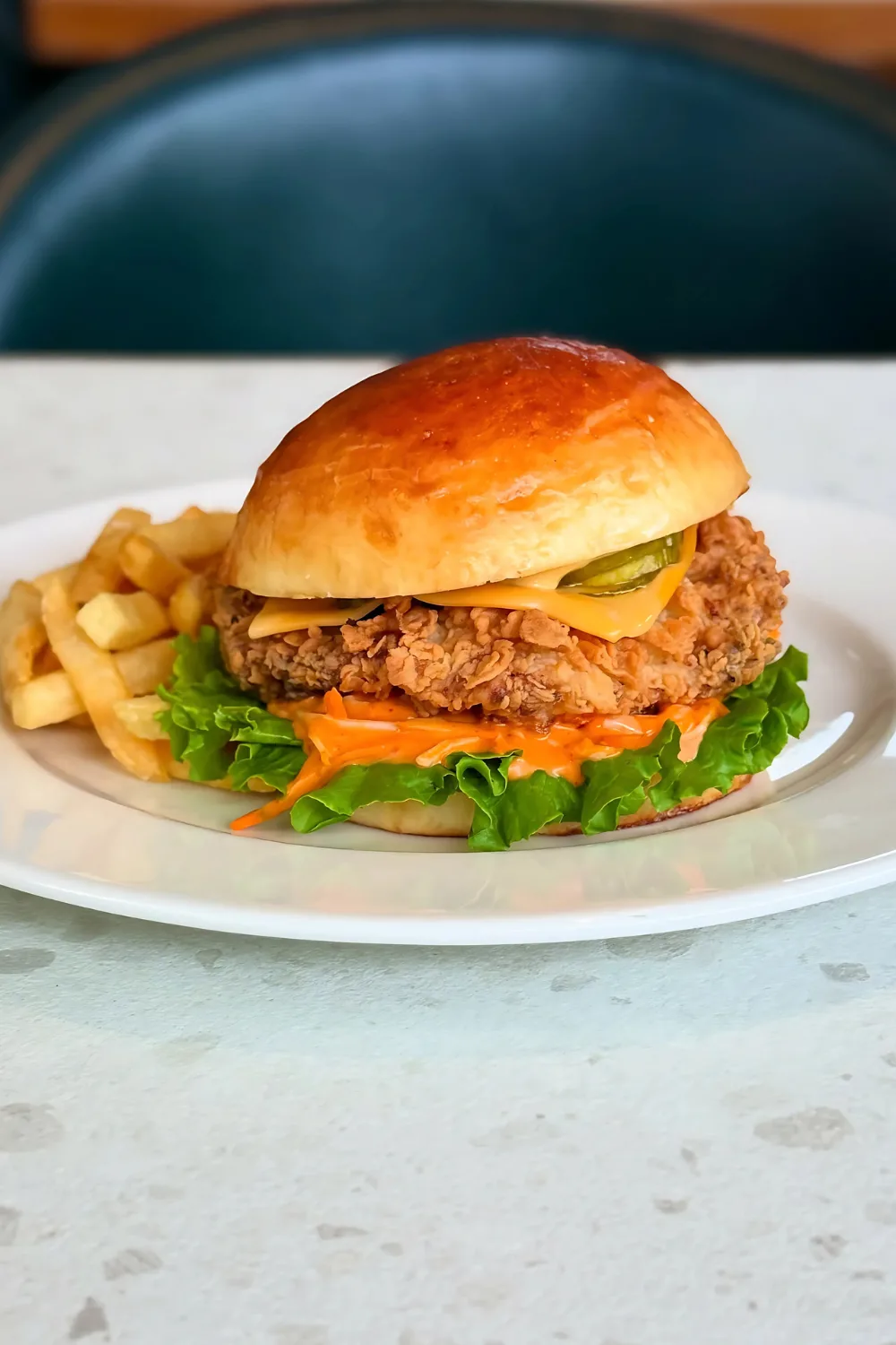buttermilk fried crispy chicken burger recipe