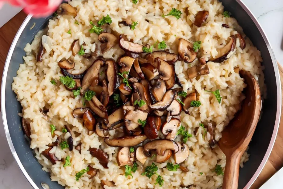 Chicken and Mushroom Risotto Recipe