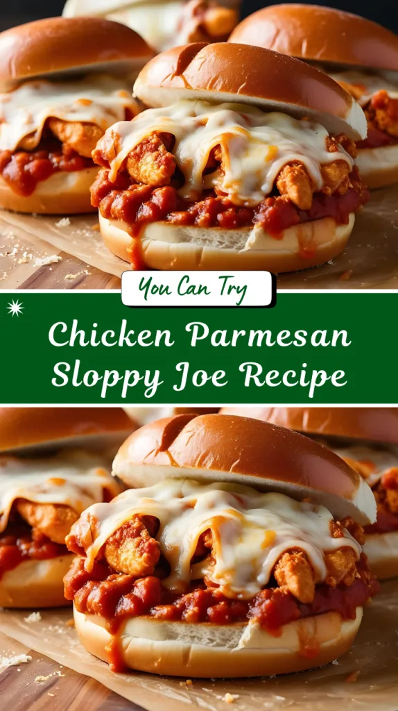 chicken parmesan sloppy joes recipe