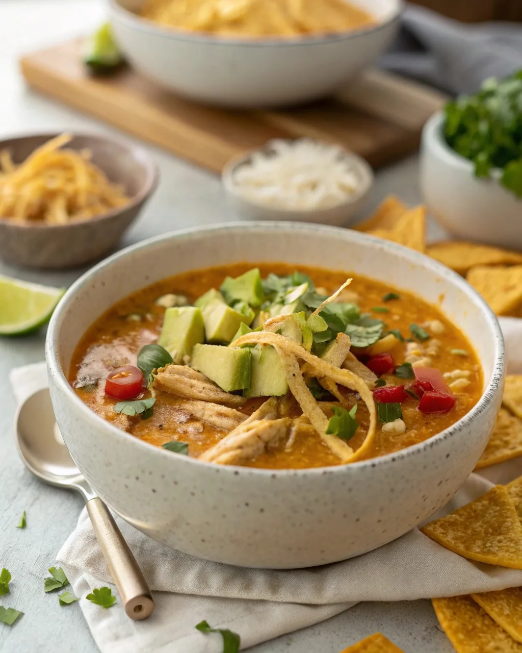creamy chicken tortilla soup recipe