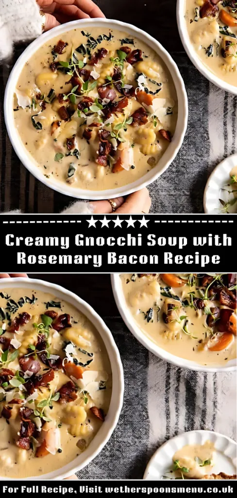 Creamy Gnocchi Soup with Rosemary Bacon Recipe