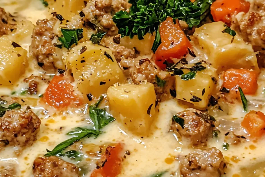 creamy italian sausage soup recipe