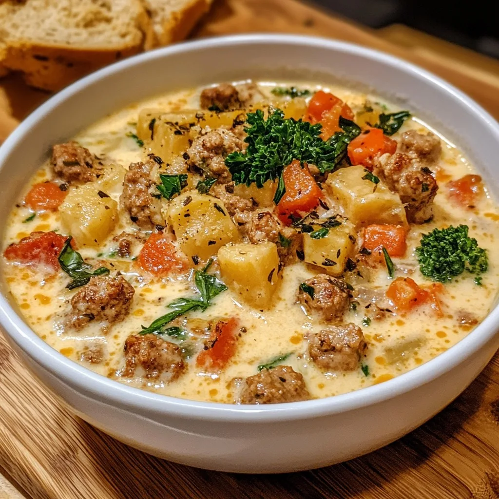 creamy italian sausage soup recipe