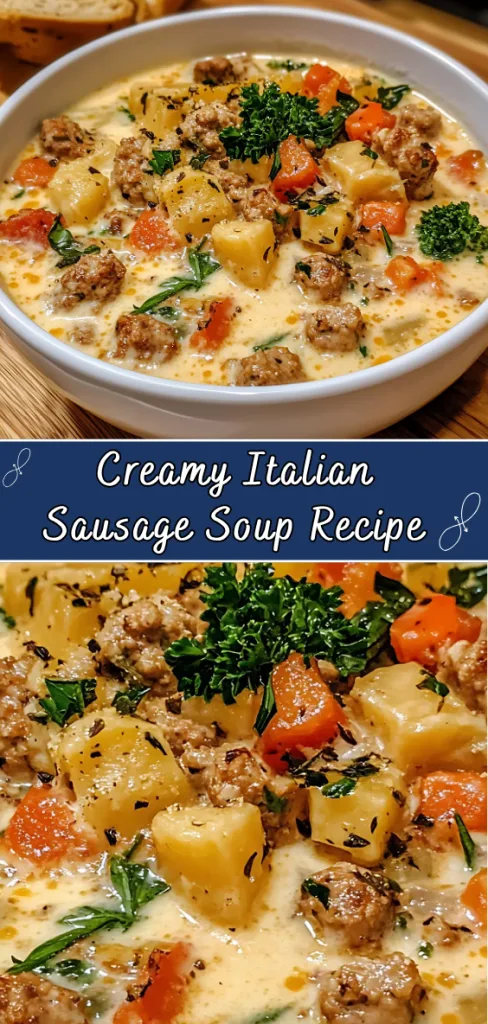 creamy italian sausage soup recipe