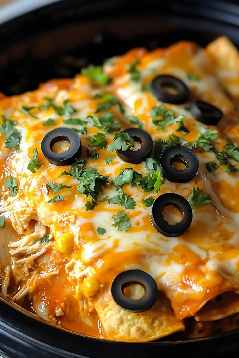 crockpot chicken enchiladas casserole recipe