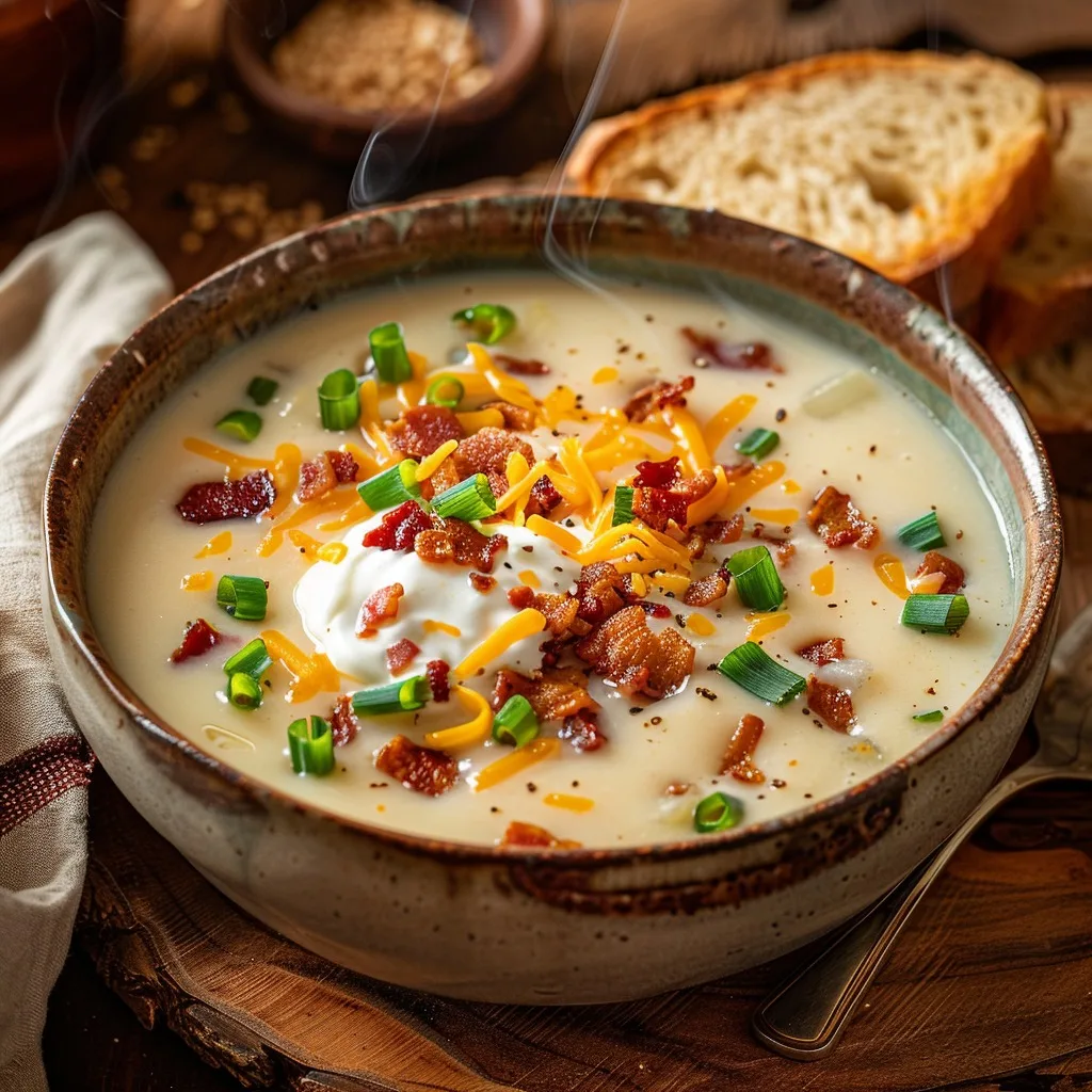 easy baked potato soup recipe