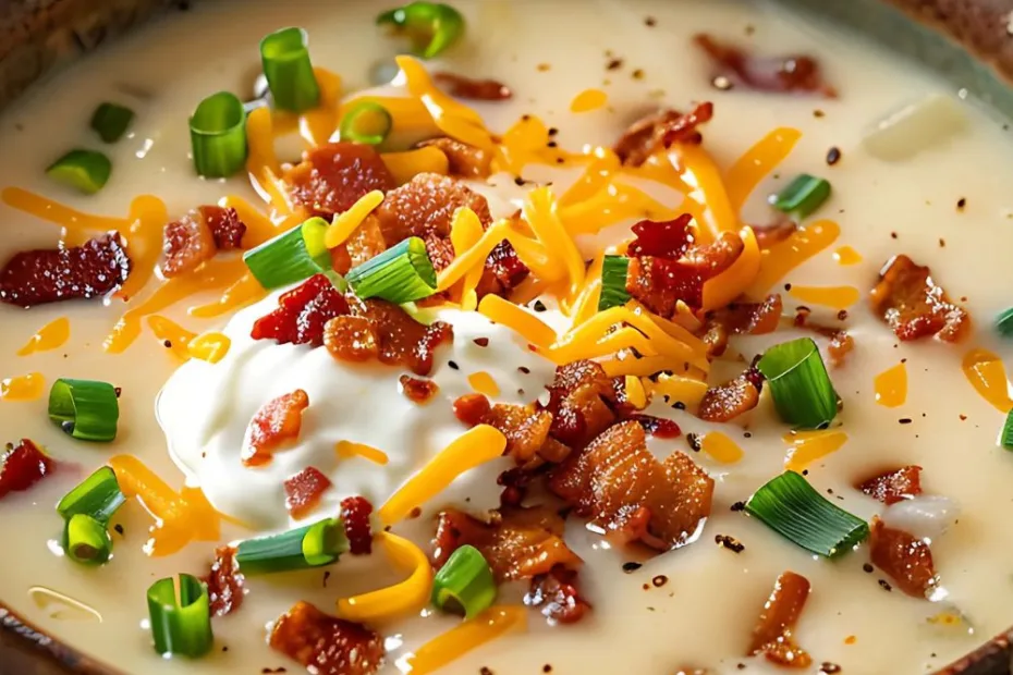 easy baked potato soup recipe