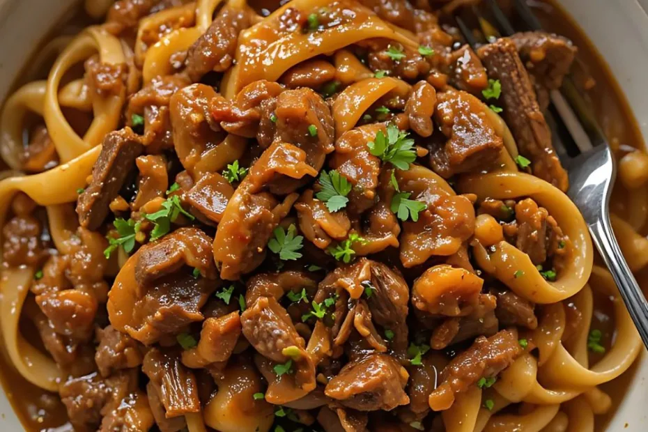 easy beef and noodles recipe