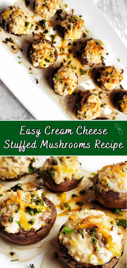 Easy Cream Cheese Stuffed Mushrooms Recipe