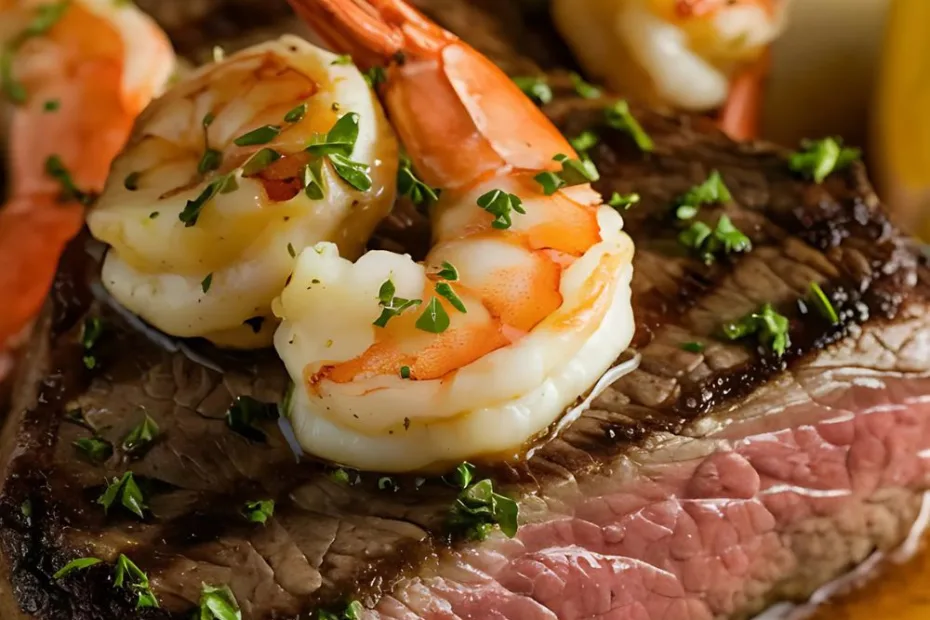 garlic butter ribeye steak and shrimp recipe