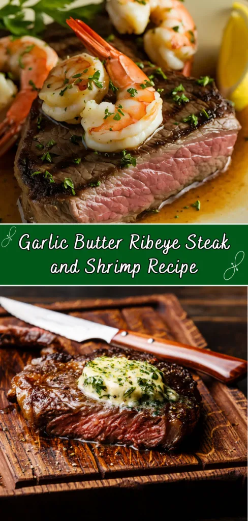 garlic butter ribeye steak and shrimp recipe