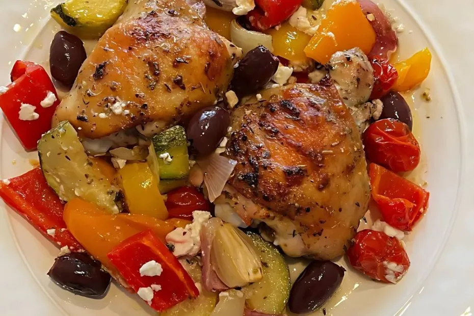 greek sheet pan chicken recipe
