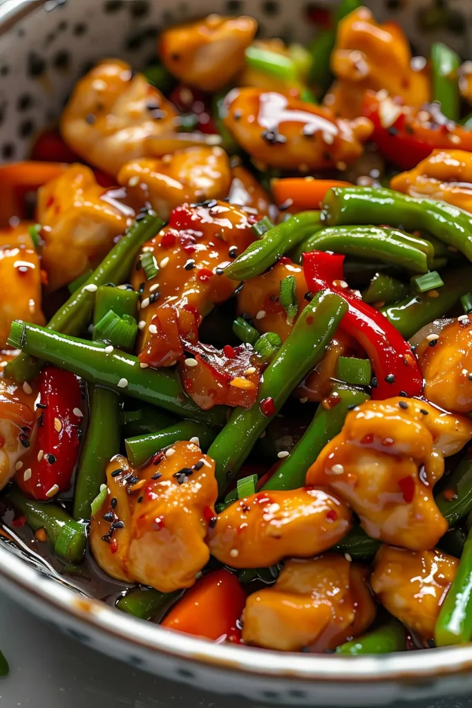 green bean chicken stir fry recipe