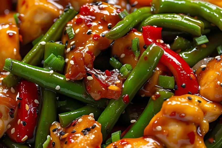 green bean chicken stir fry recipe