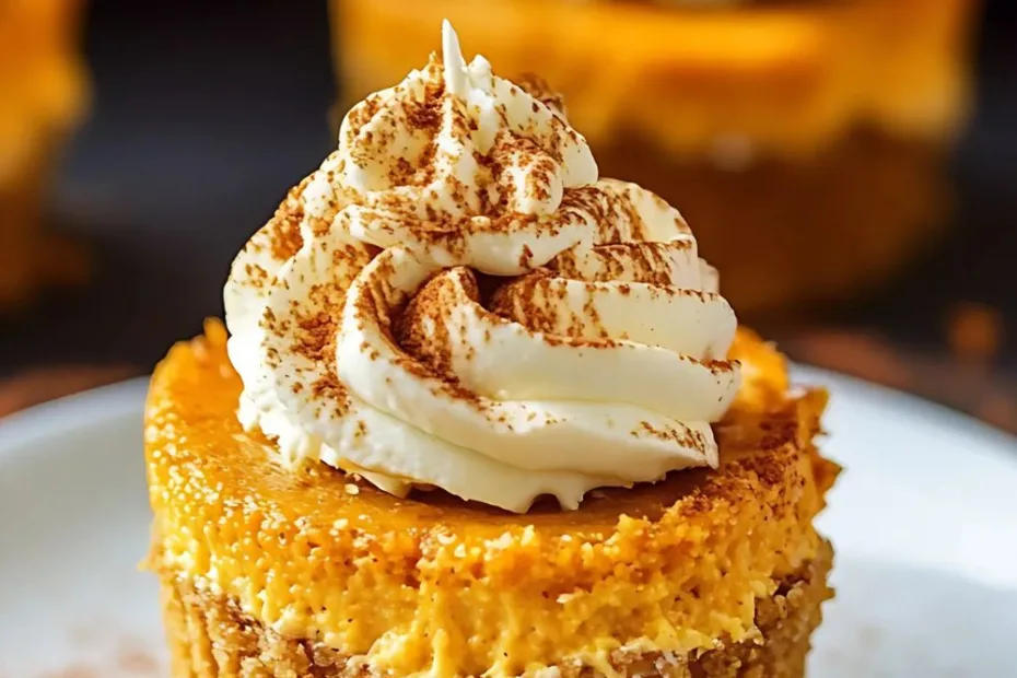 mini pumpkin cheesecakes recipe