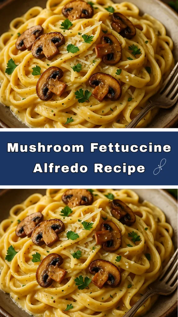 mushroom fettuccine alfredo recipe
