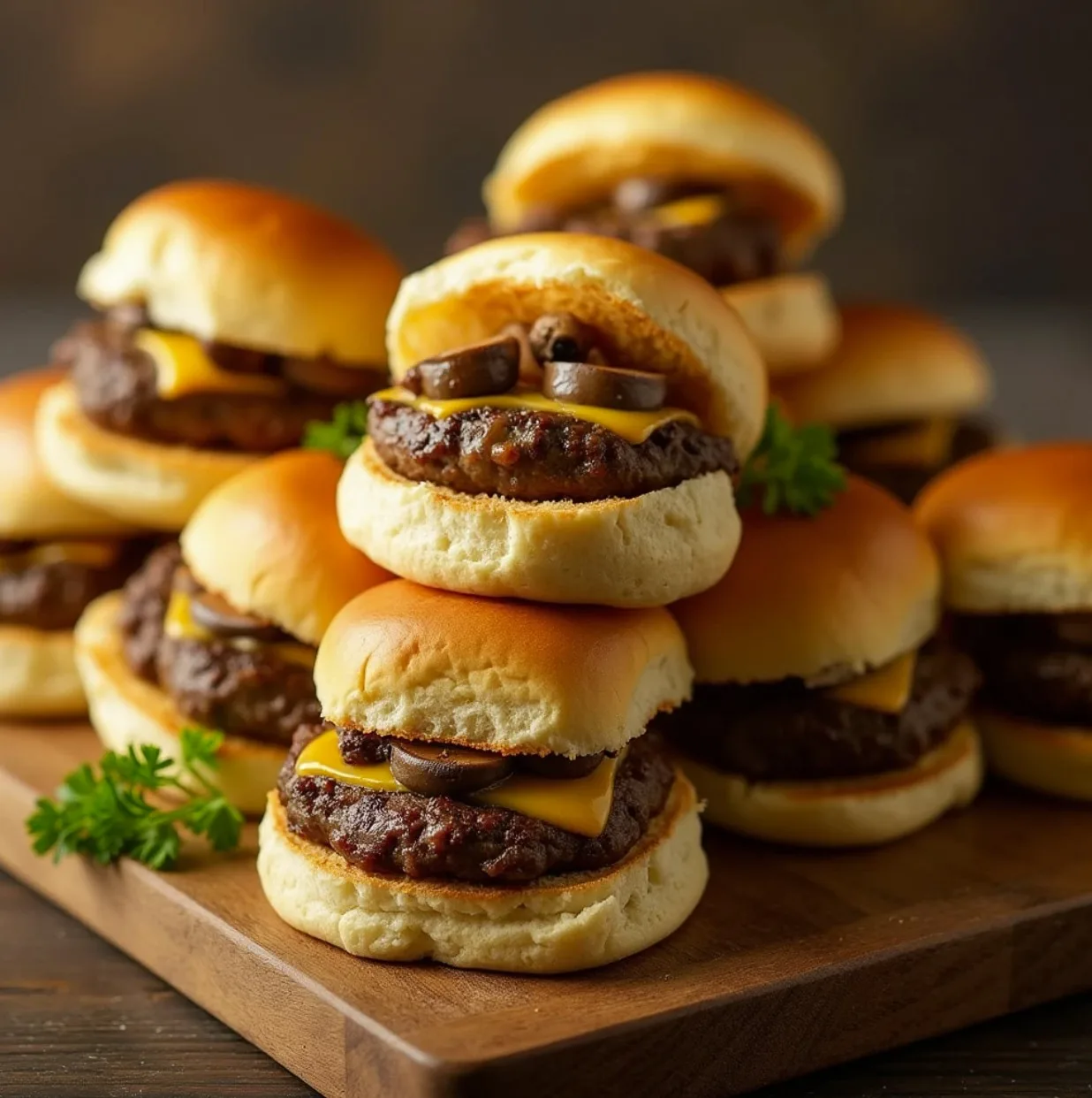 mushroom swiss sliders recipe