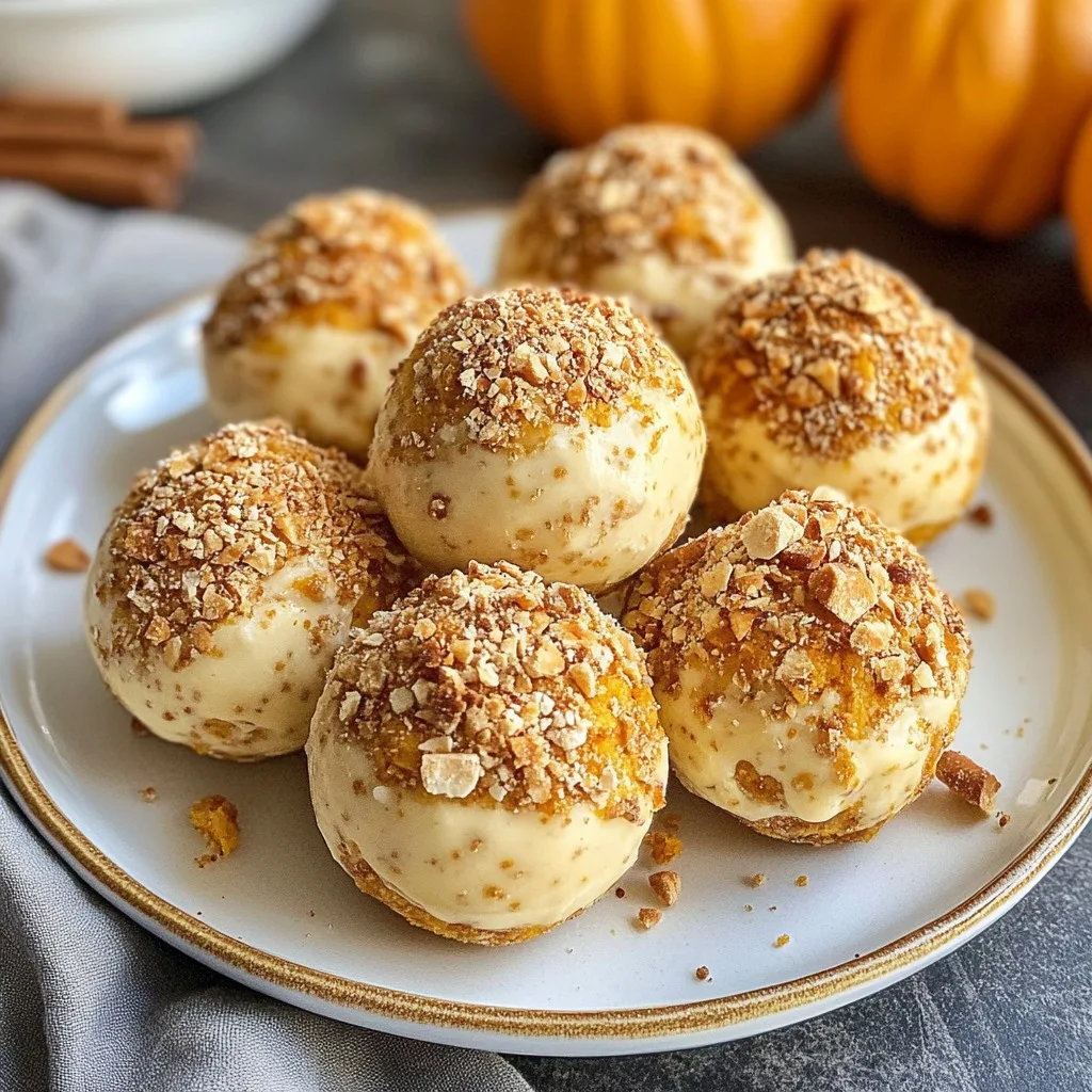 no bake pumpkin cheesecake balls recipe