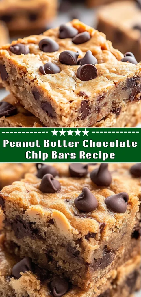 peanut butter chocolate chip bars recipe