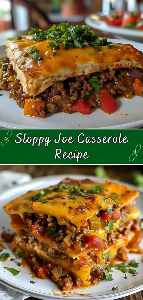 sloppy joe casserole recipe
