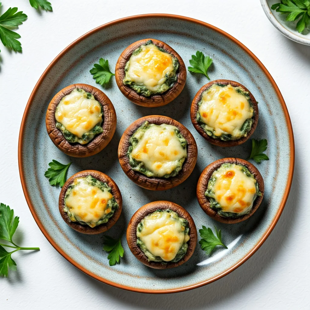 spinach dip stuffed mushrooms recipe