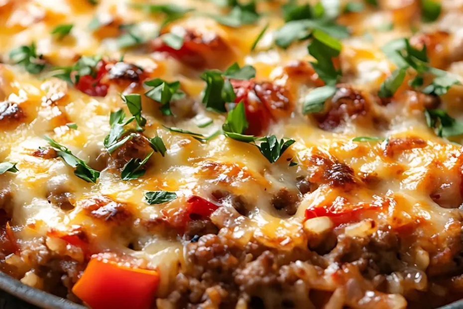stuffed bell pepper casserole recipe
