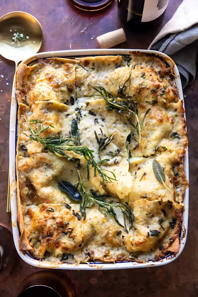 4 Cheese Sage Pesto Florentine Lasagna Recipe