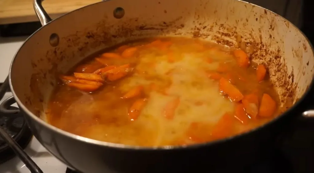 Deglaze with Stout and Broth