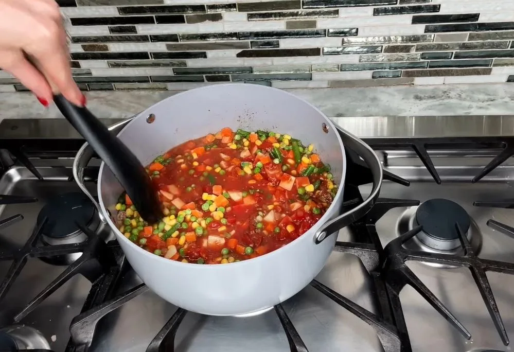 Add Potatoes and Beef