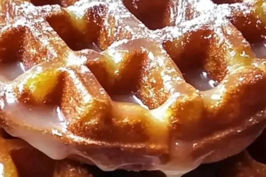 Apple Fritter Waffle Donuts