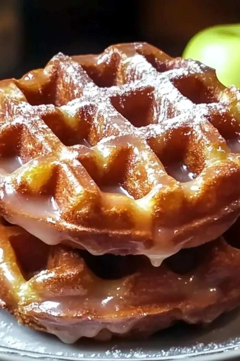 Apple Fritter Waffle Donuts
