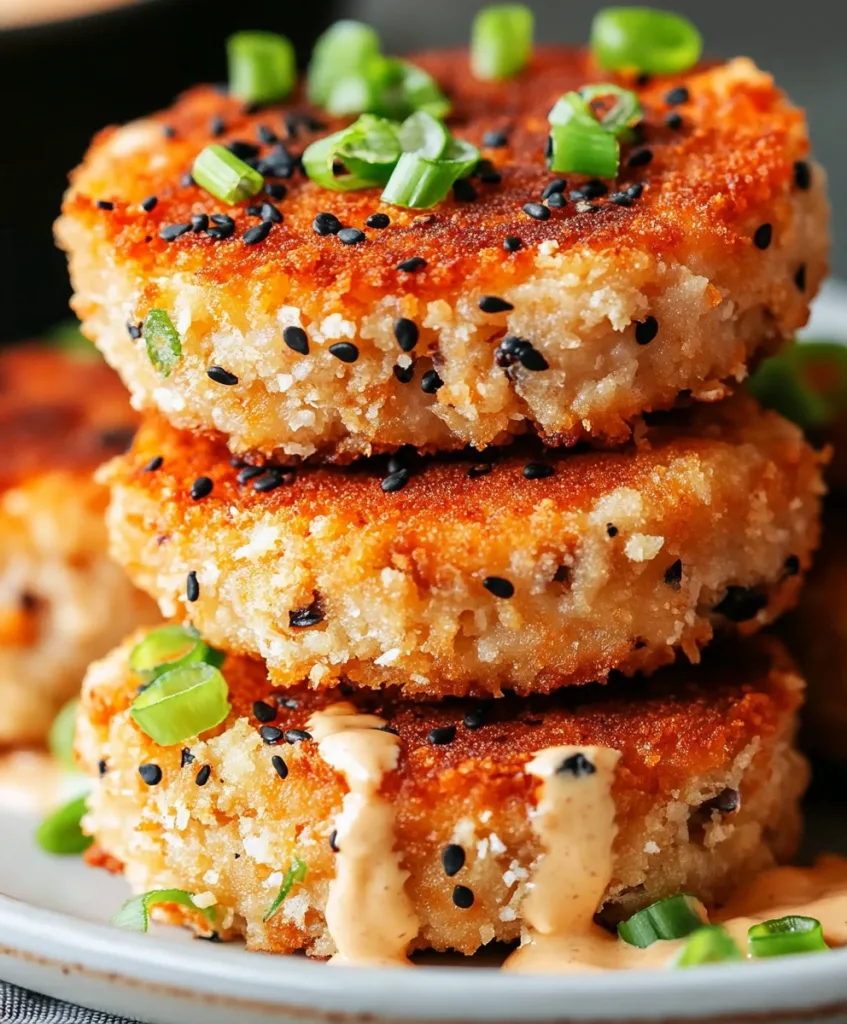 Asian Style Tuna Cakes with Spicy Mayo Recipe